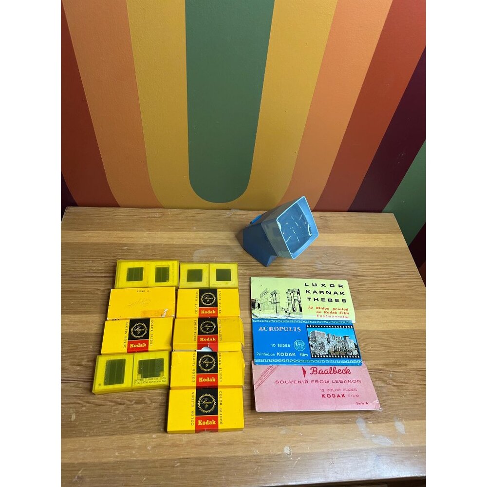 Kodak 35mm slides and veiwer - personal pictures from world travels LOT